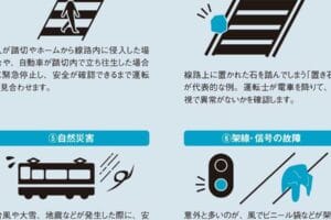 線路内に人が立ち入り、その原因と防止策