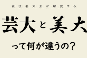 美大と芸大の違い、その特徴と選び方